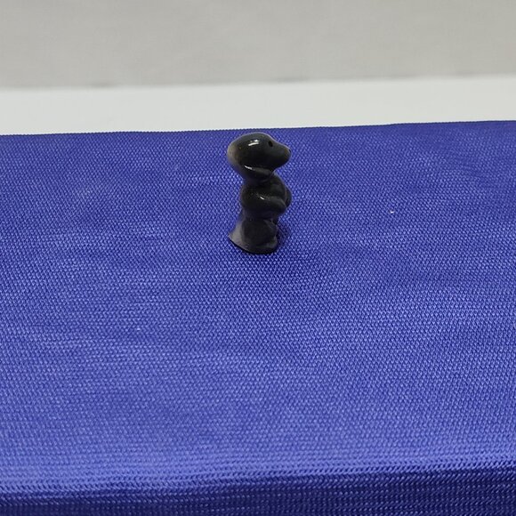 Miniature Porcelain Poodle Dog Micro Figurine 1 Inch Knick Knack Circa 1950s - Picture 2 of 5